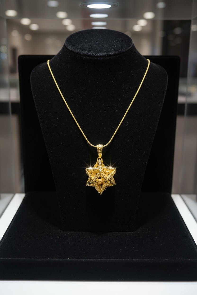 バズるの泉限定 バージョン. Soul Star Markaba Dalí –18kgfペンダント - 画像 (2)